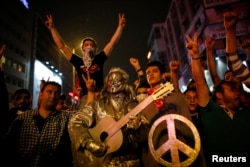 На акции протеста в Анкаре. 4 июня 2013 года.