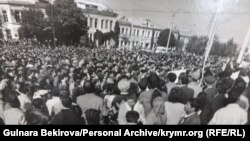 Митинг крымских татар в Симферополе, октябрь 1992 года 