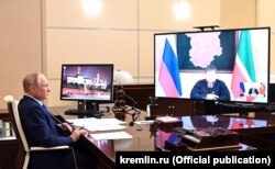 Онлайн-встреча Владимира Путина и Рамзана Кадырова