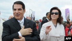 Tunis keçmiş prezident Zine El Abidine Ben Ali və arvadı Leyla Ben Ali. 11Okt2009