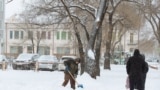 Snow in Blagoveshensk 