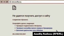 Bloklanmış azadliq.org vebsaytı. 27mart2017